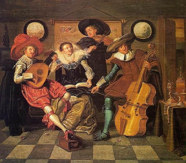 Dirck Hals Musicians Norge oil painting art